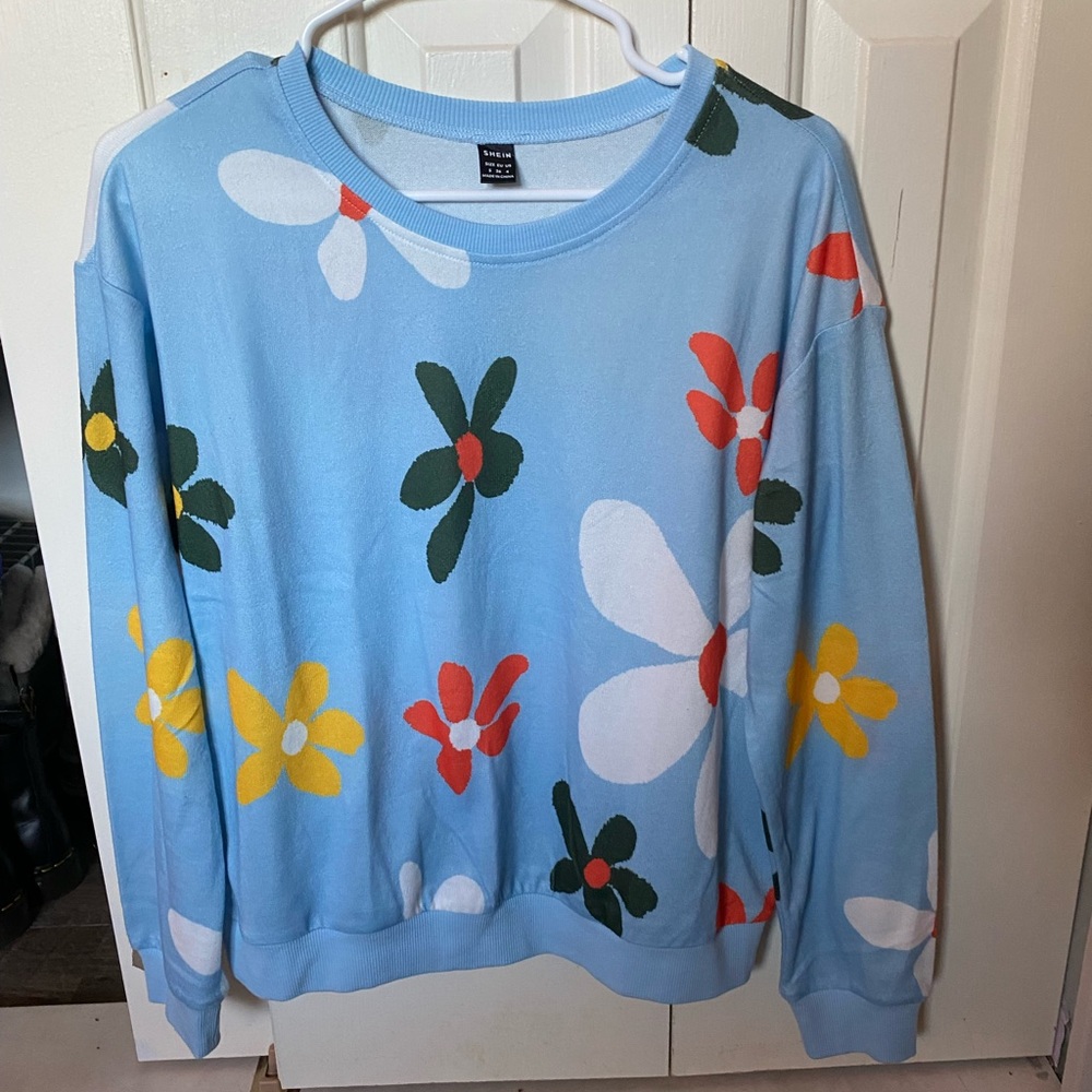 Shein flower sweater